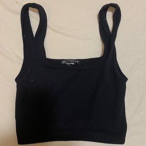 Zara black tank top